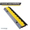 Kable Kontrol Cable Ramp, 1.77 in H, 35.43 in L, 9.842 in W, 2 Channel, Polyurethane/Rubber, Black, Yellow CP9987 - alternate 3